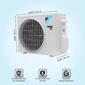 Daikin-Spli-AC-JTKJ-Outdoor-Dimension